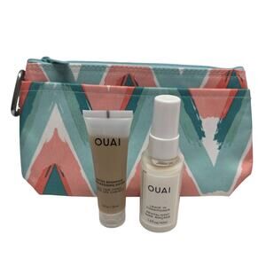 OUAI Travel Size Detox Shampoo Leave in Conditioner, Thirty-One Zip Cosmetic Bag